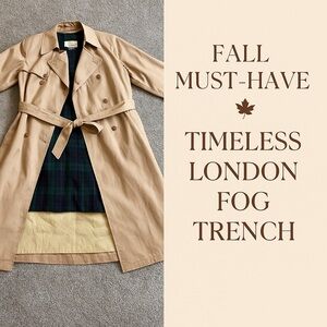 London Fog Tan Trench Coat